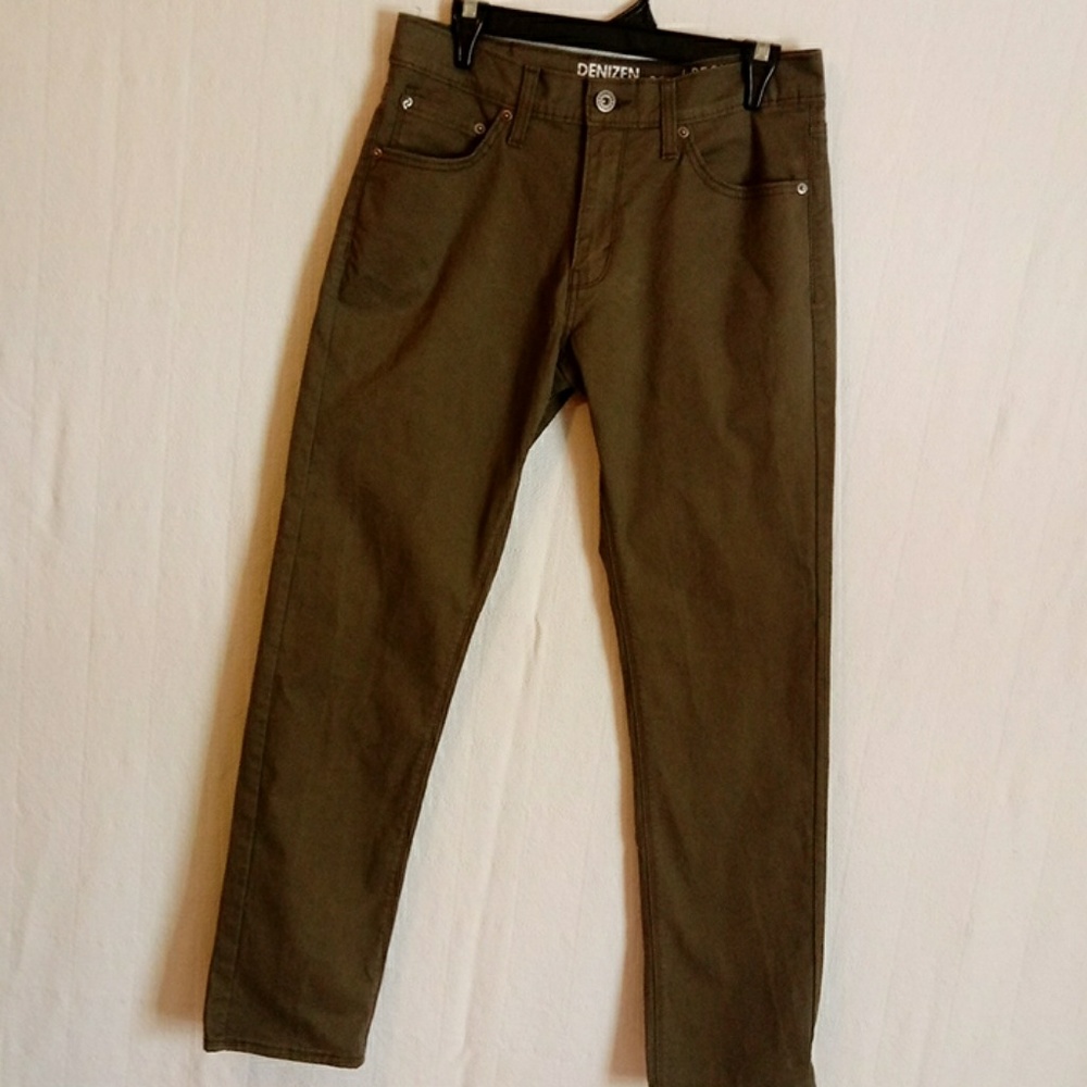 Mens Denizen olive green pants 30x30